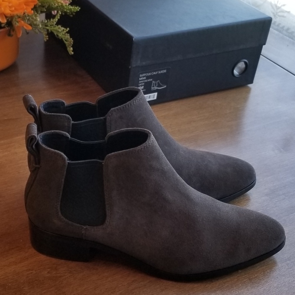 Coach Suffolk calf Suede ankle boots in mink - Picture 3 of 8